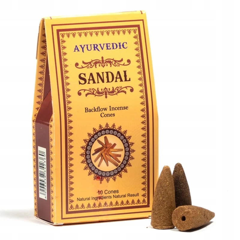 

Kadzidełko stożkowe Ayurvedic Sandalwood backflow