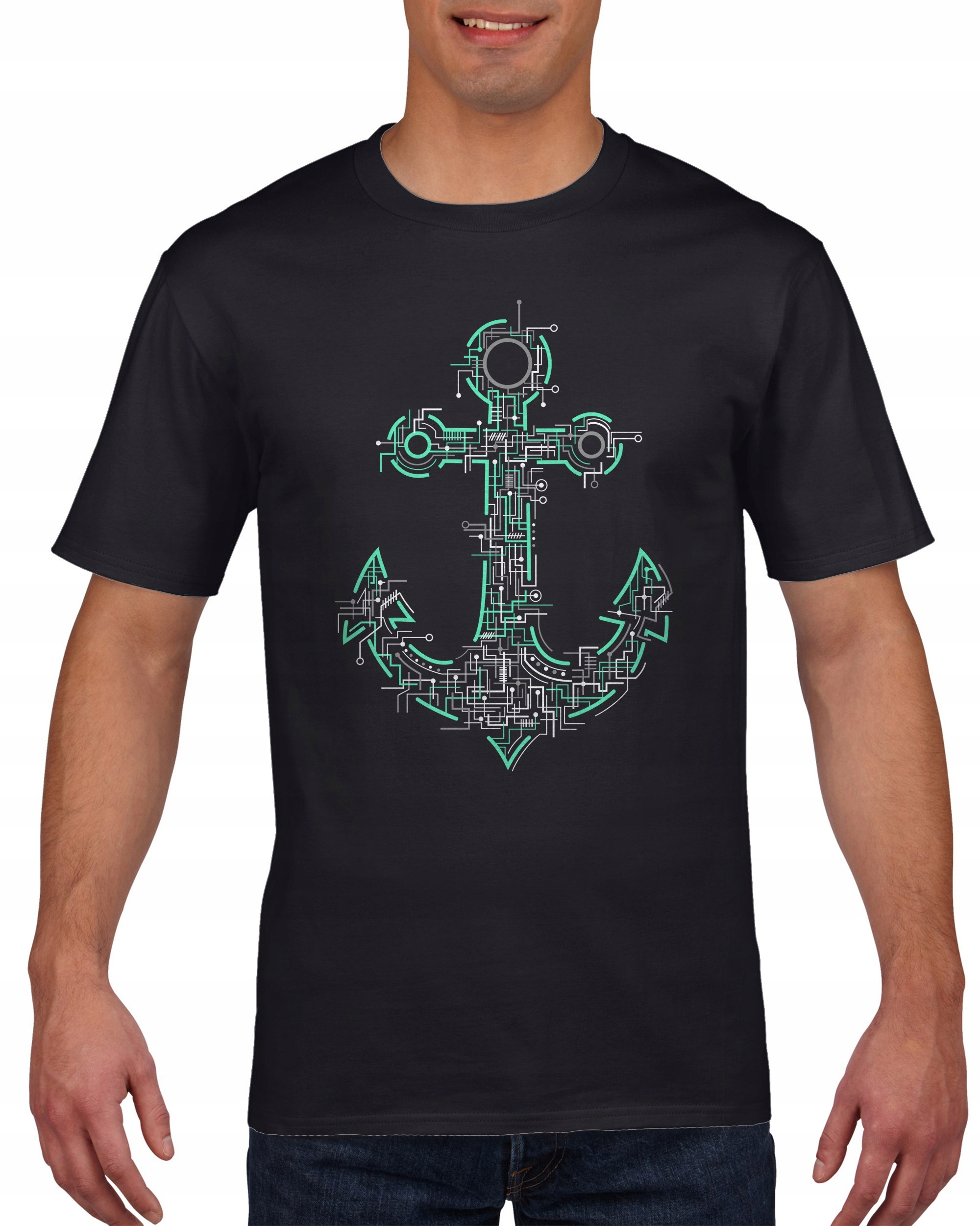 

Koszulka męska Kotwica Neon Uklad Scalony c XL
