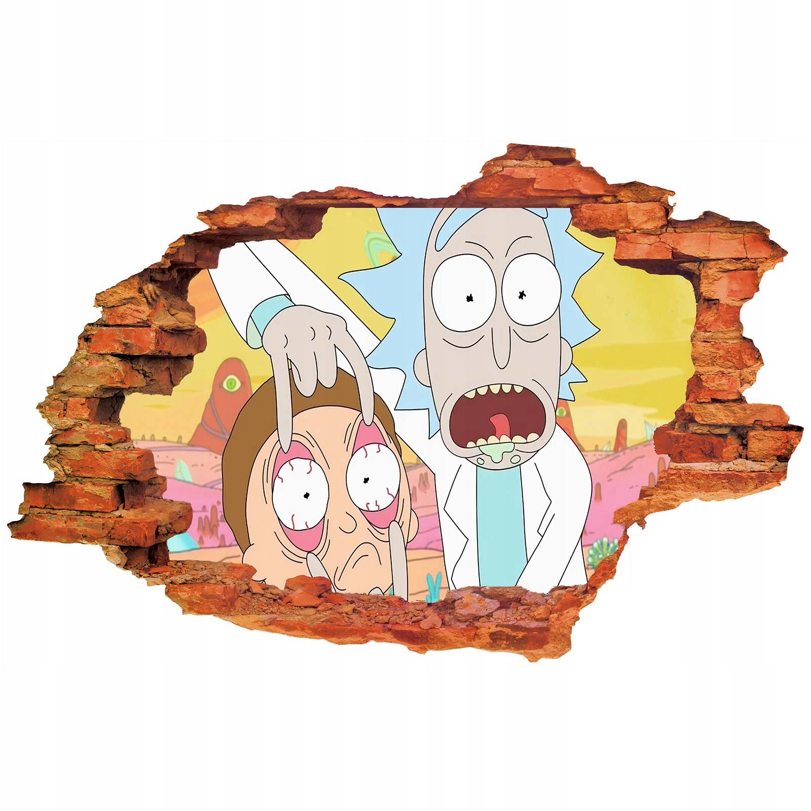 Naklejka na ścianę dla dzieci Rick i Morty 200 cm na 120 cm