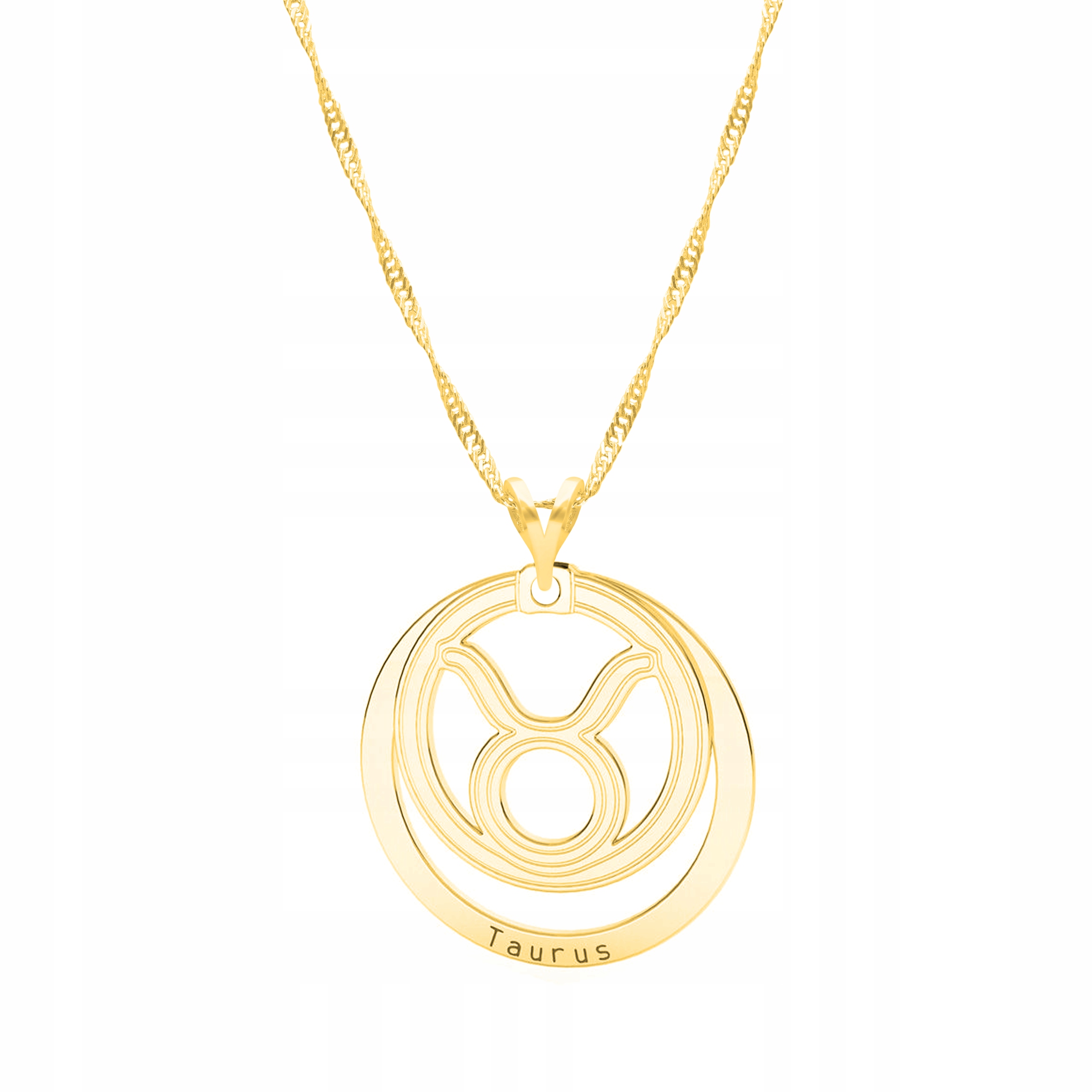 

Łańcuszek złoty naszyjnik 925 Znak Zodiaku Byk