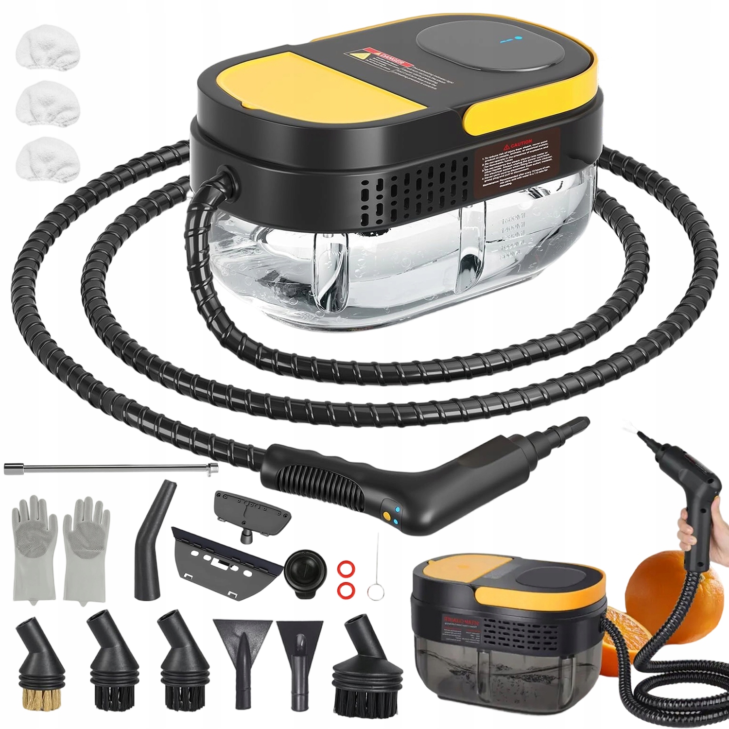 Parní Čistič Oken Parní Čistič 3 Bar 1600 ML 2500 W 1.5 M Parní Hadice