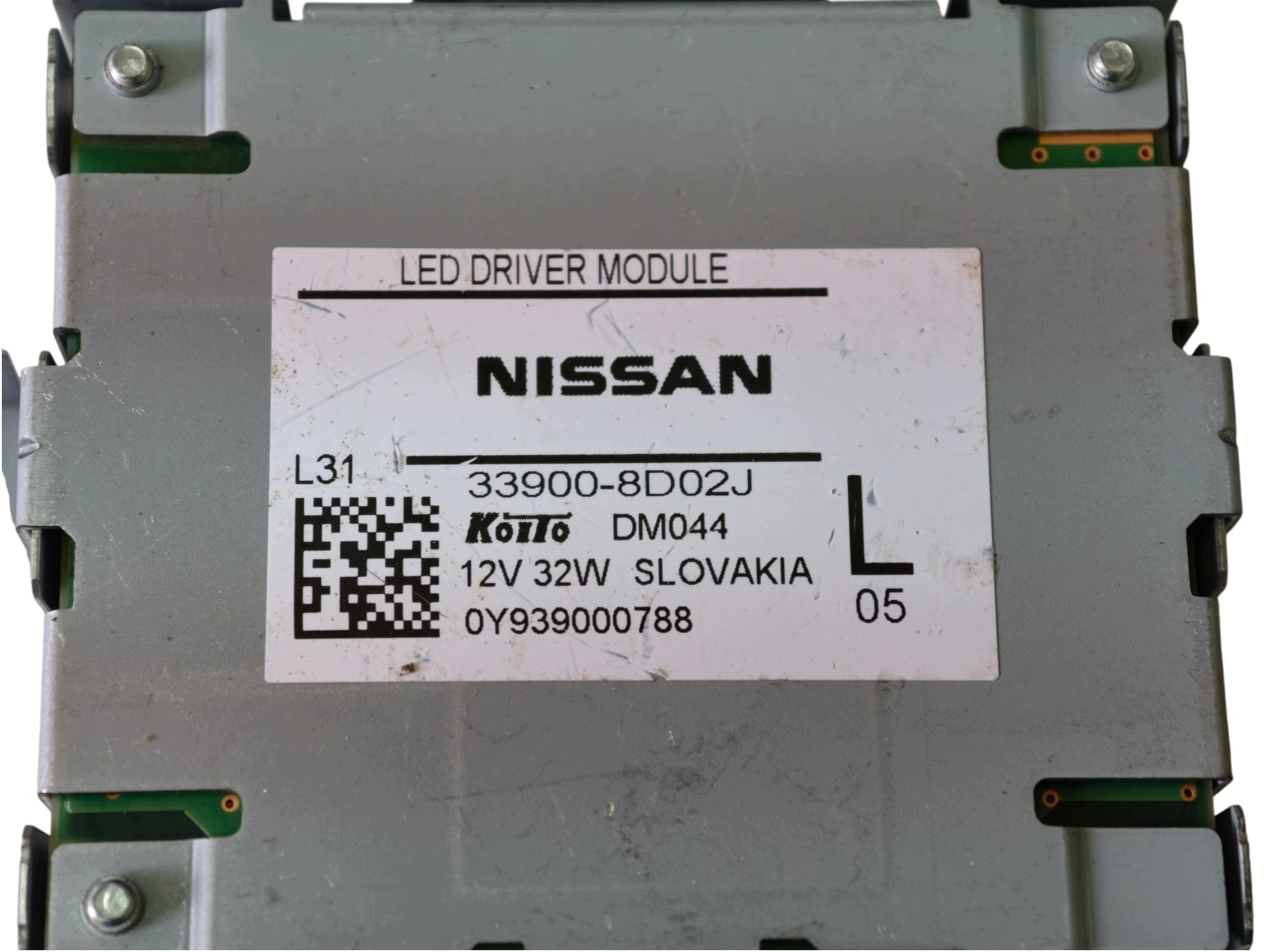 NISSAN QASHQAI III J12 module control unit lights LED left front OE 33900-8D02J