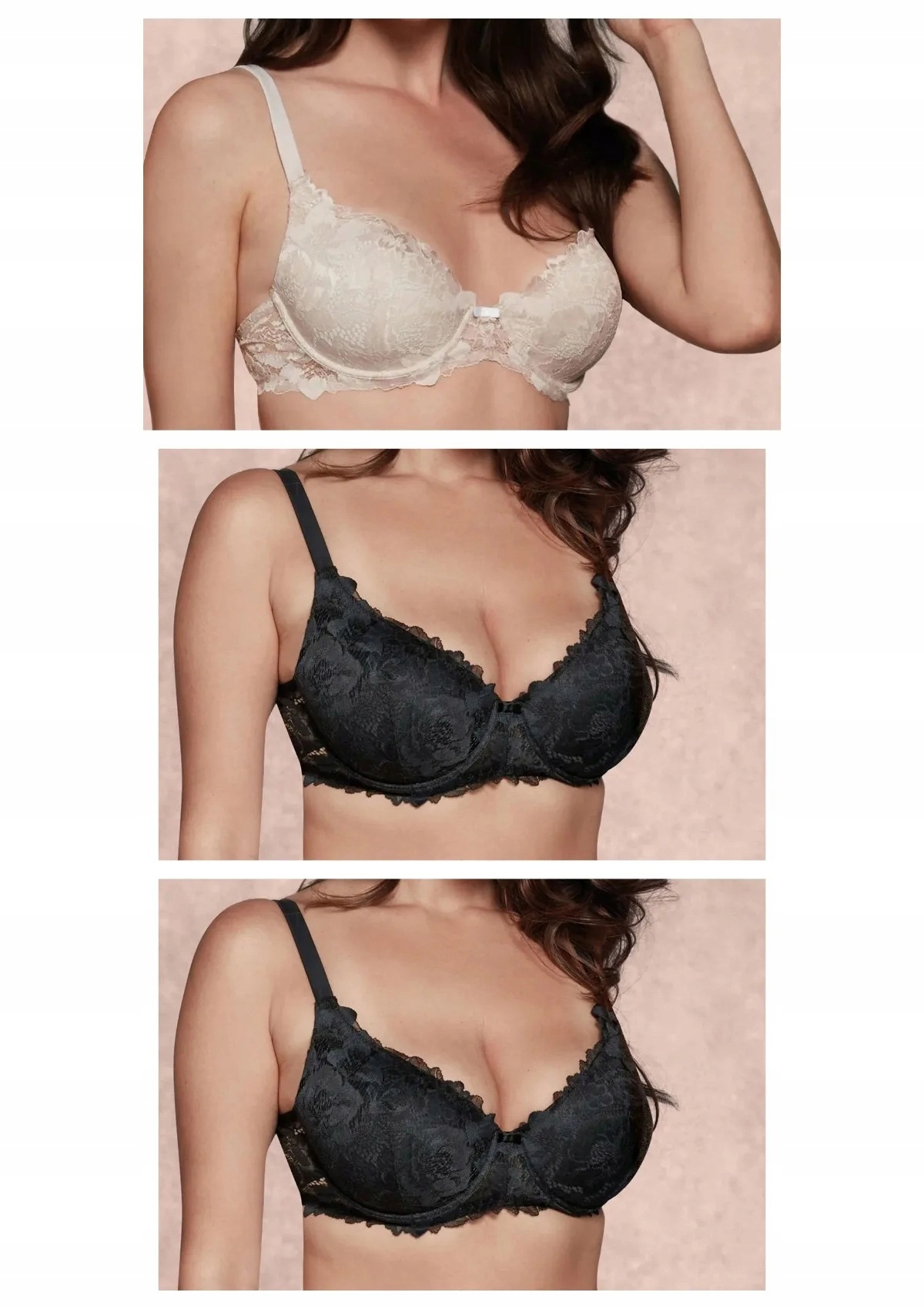 Lormar Comfy 401L podprsenka 3 ks 2x černá talco 80D
