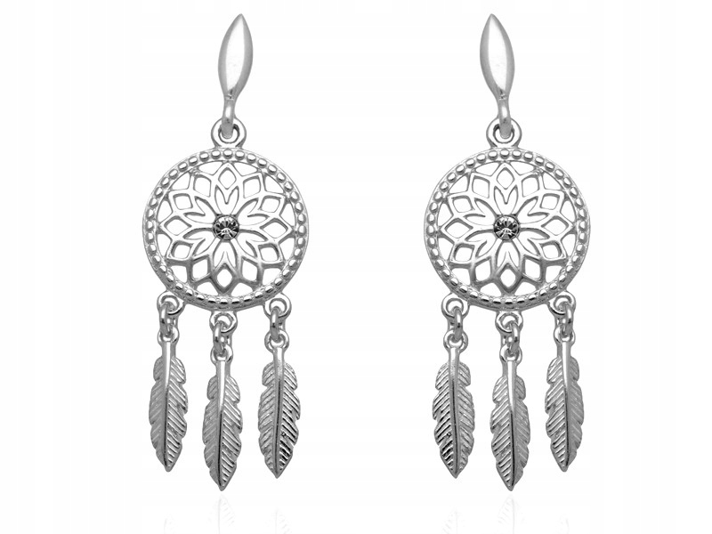 

Kolczyki Łapacz Snów,dreamcatcher Srebro 925
