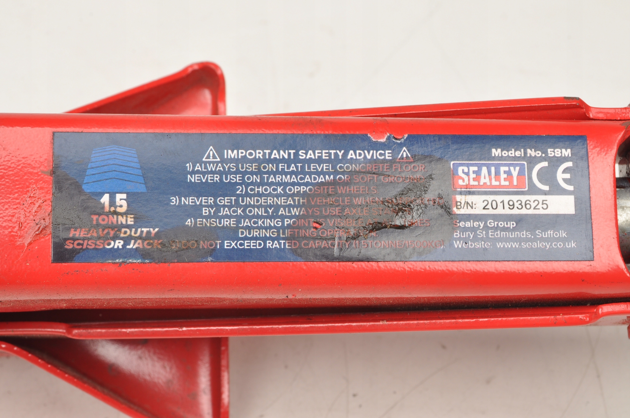 SEALEY 58ME LWAREK PODNOSNIK SAMOCHODOWY Producent code INNY