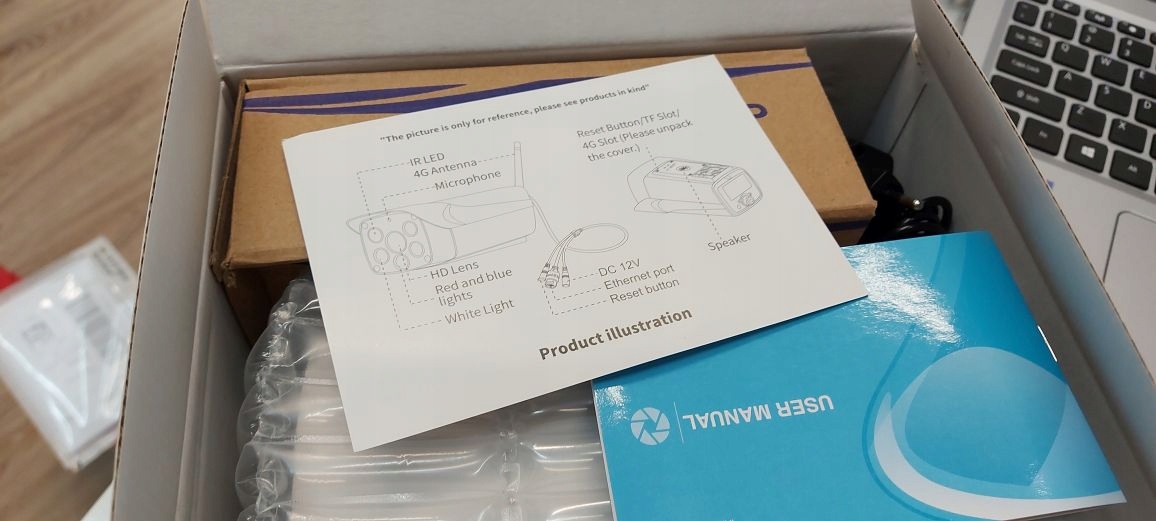 KAMERA LTE IP 3G 4G CAM SIM ZEWNĘTRZNA GSM 3Mpx Waga produktu 400 g