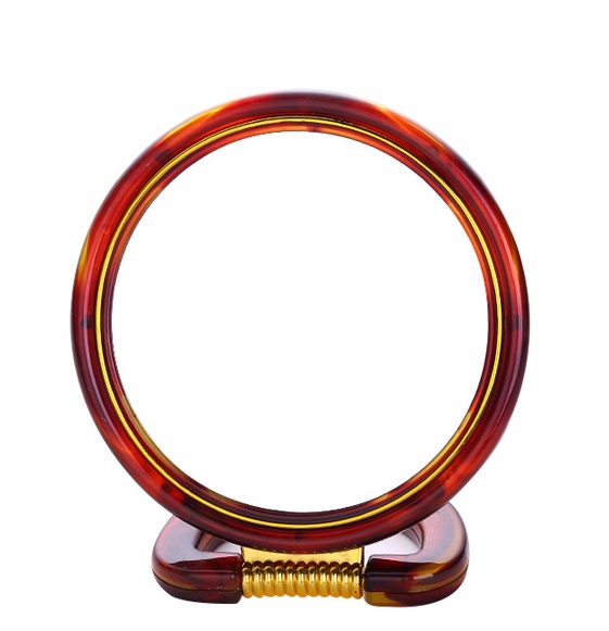 LUSTERKO DWUSTRONNE POWIĘKSZAJĄCE STOJĄCE OKRĄGŁE ŚREDNIE 12 CM