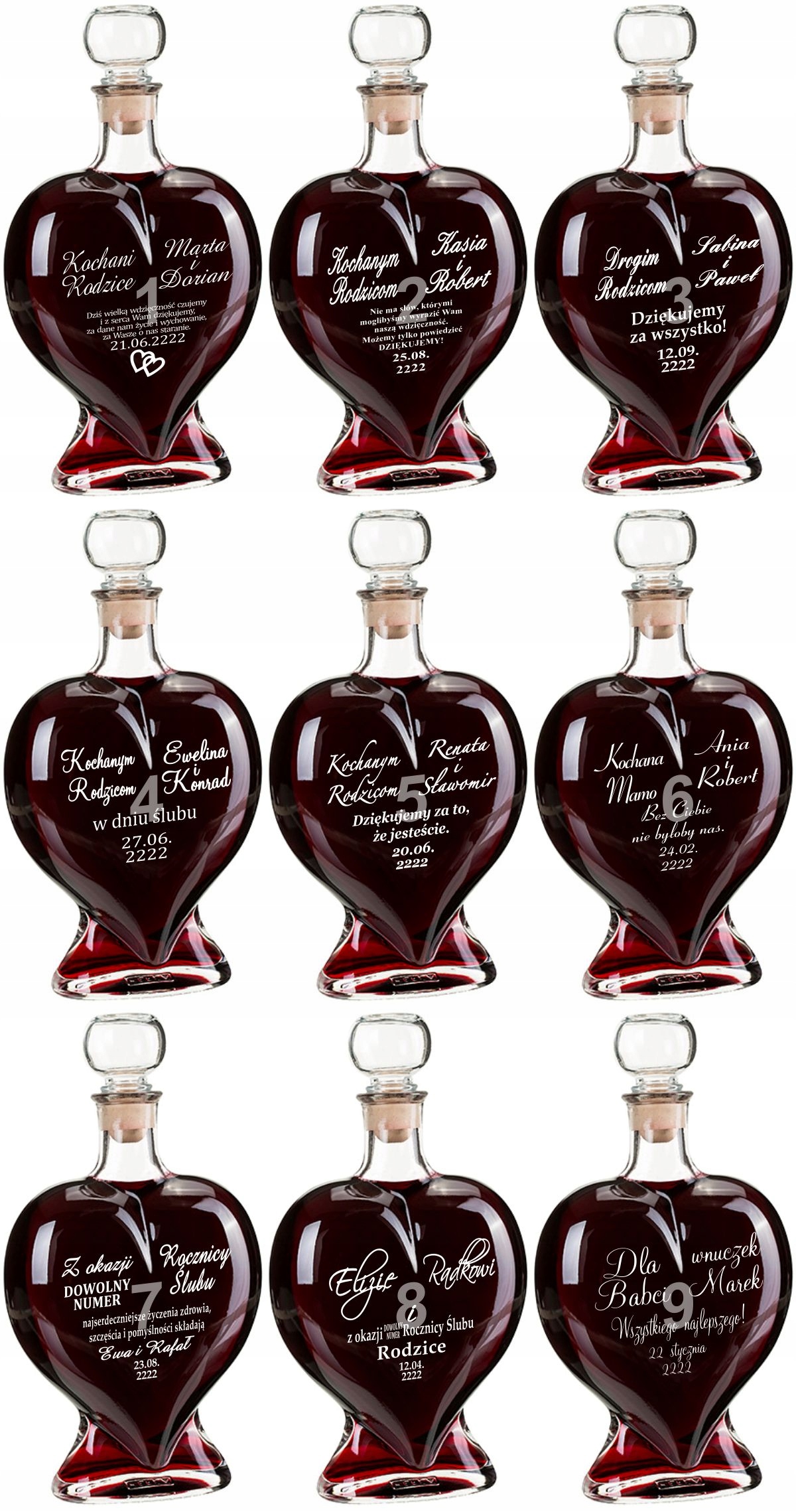 Grawer karafka prezent urodziny jubileusz + ETUI _ Materiał wykonania szkło