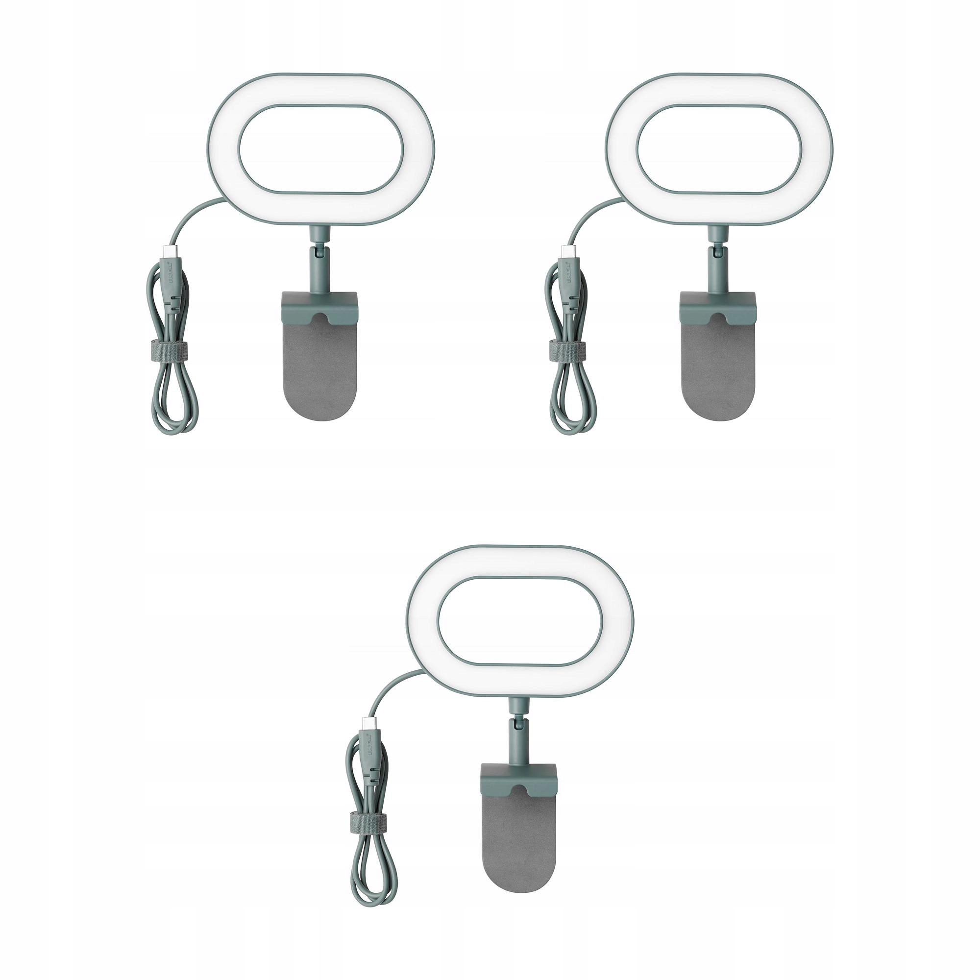 3 ks kruhová lampa Led tyrkysová se stmívačem Stankregn