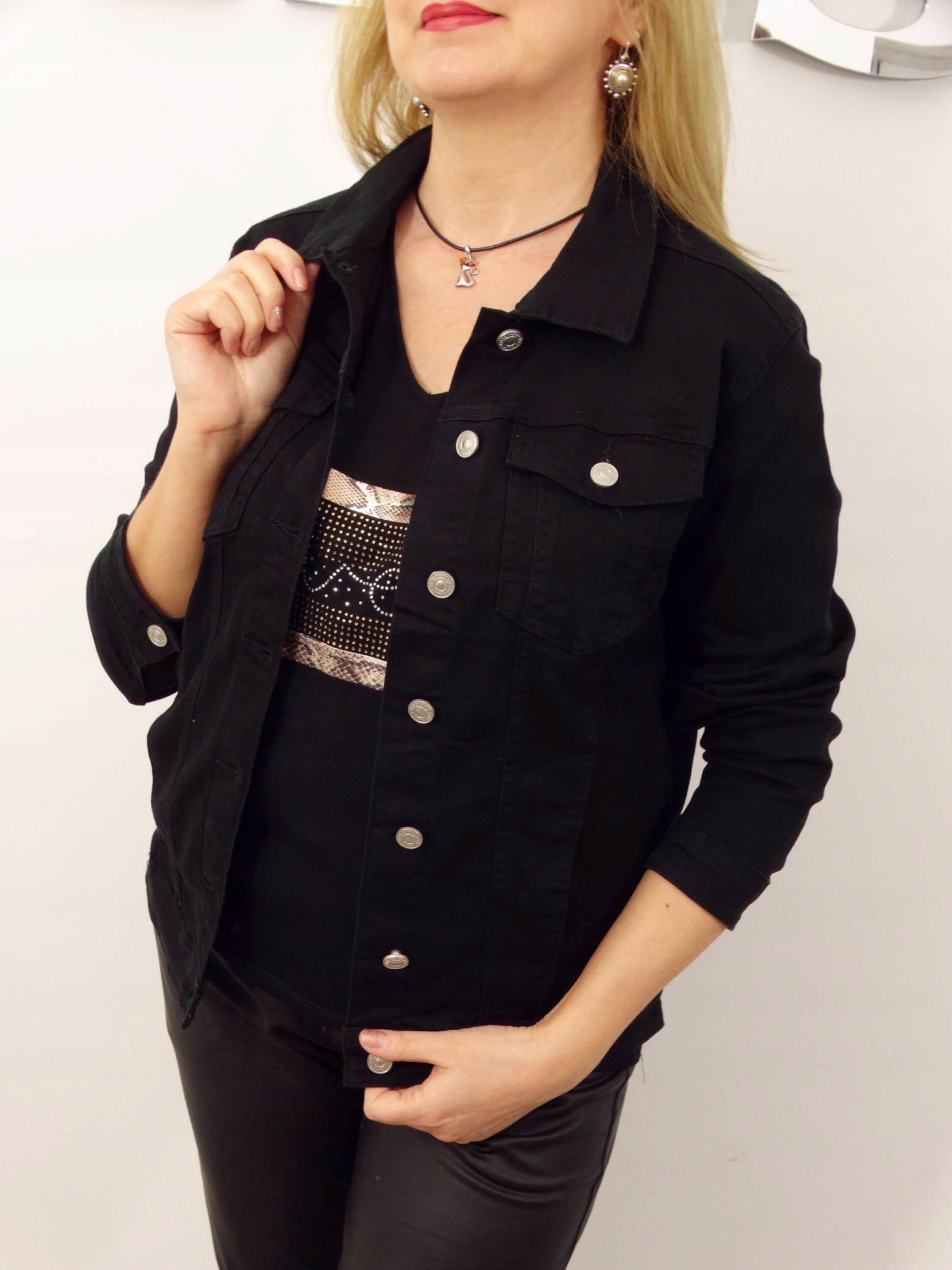 Kurtka Damska Jeansowa Katana Klasyczna ELVIRA 3XL 46 Marka Kessi