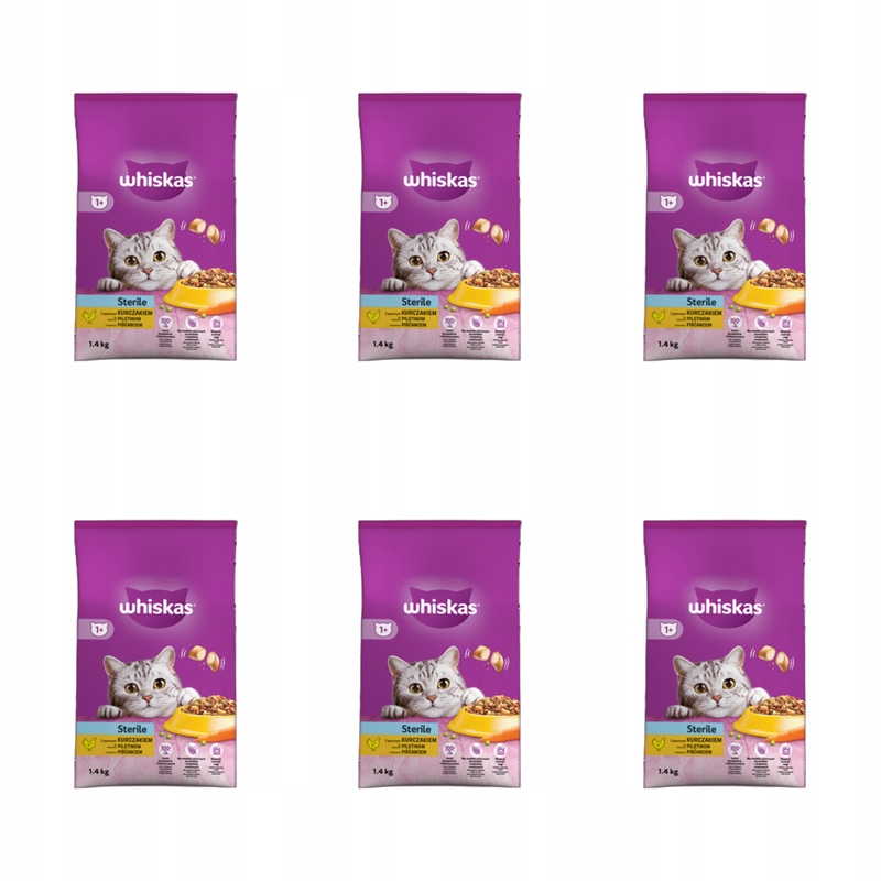 Whiskas Sterile s kuřecím masem 1,4 kg X6