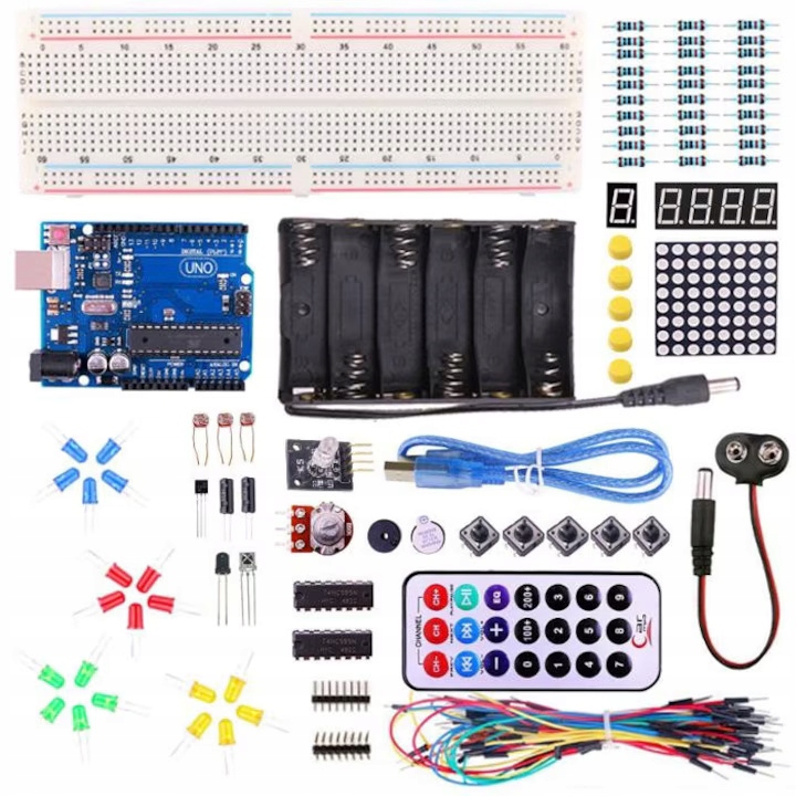 ProRock pro Arduino Uno R3 ATmega328P 171 komponent