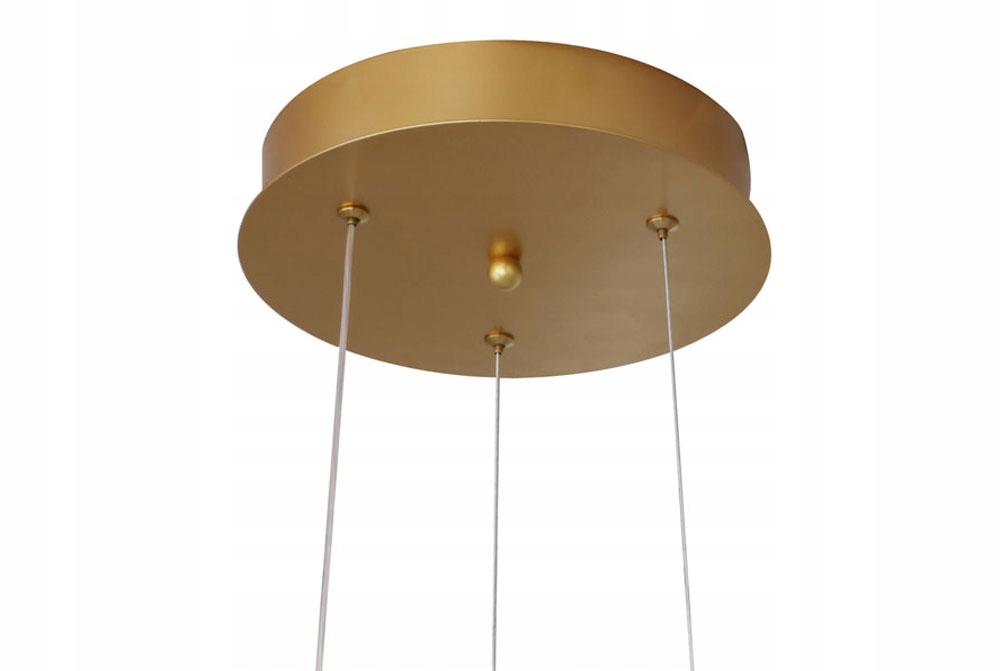 LAMPA WISZĄCA RING PLAFON okrąg żyrandol LED PILOT 3 BARWY ZŁOTA WSTĘGA Kolor odcienie żółtego i złota