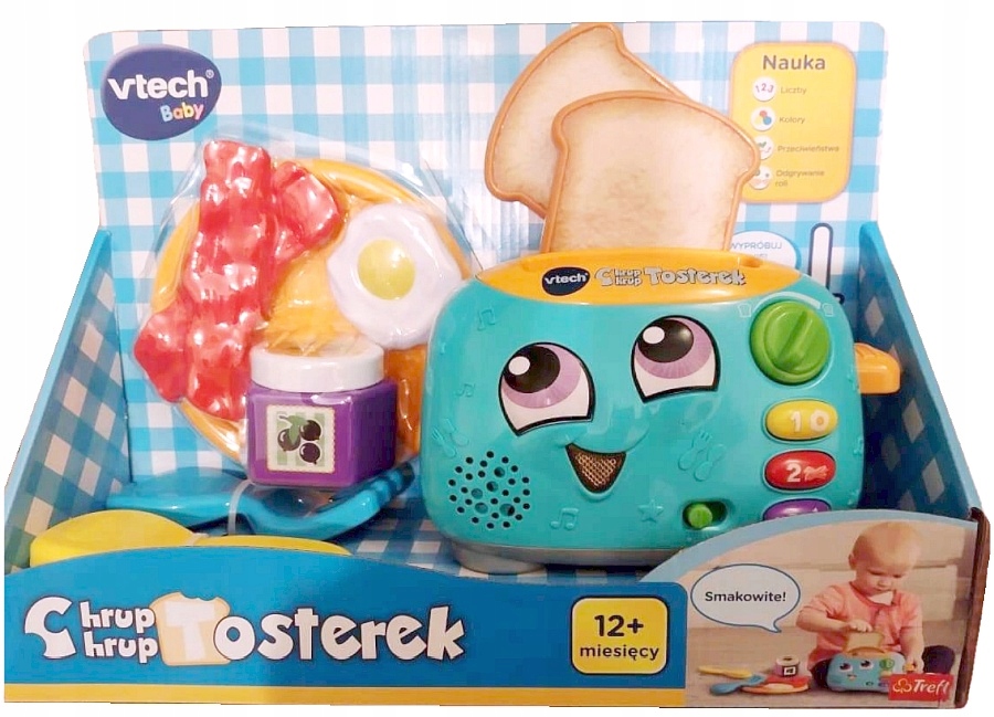 Zabawka VTECH Interaktywny Tosterek Chrup Chrup Mówi Po Polsku