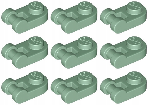 

Lego 26047 Płytka Zaczep sand green (3g) 9 szt.