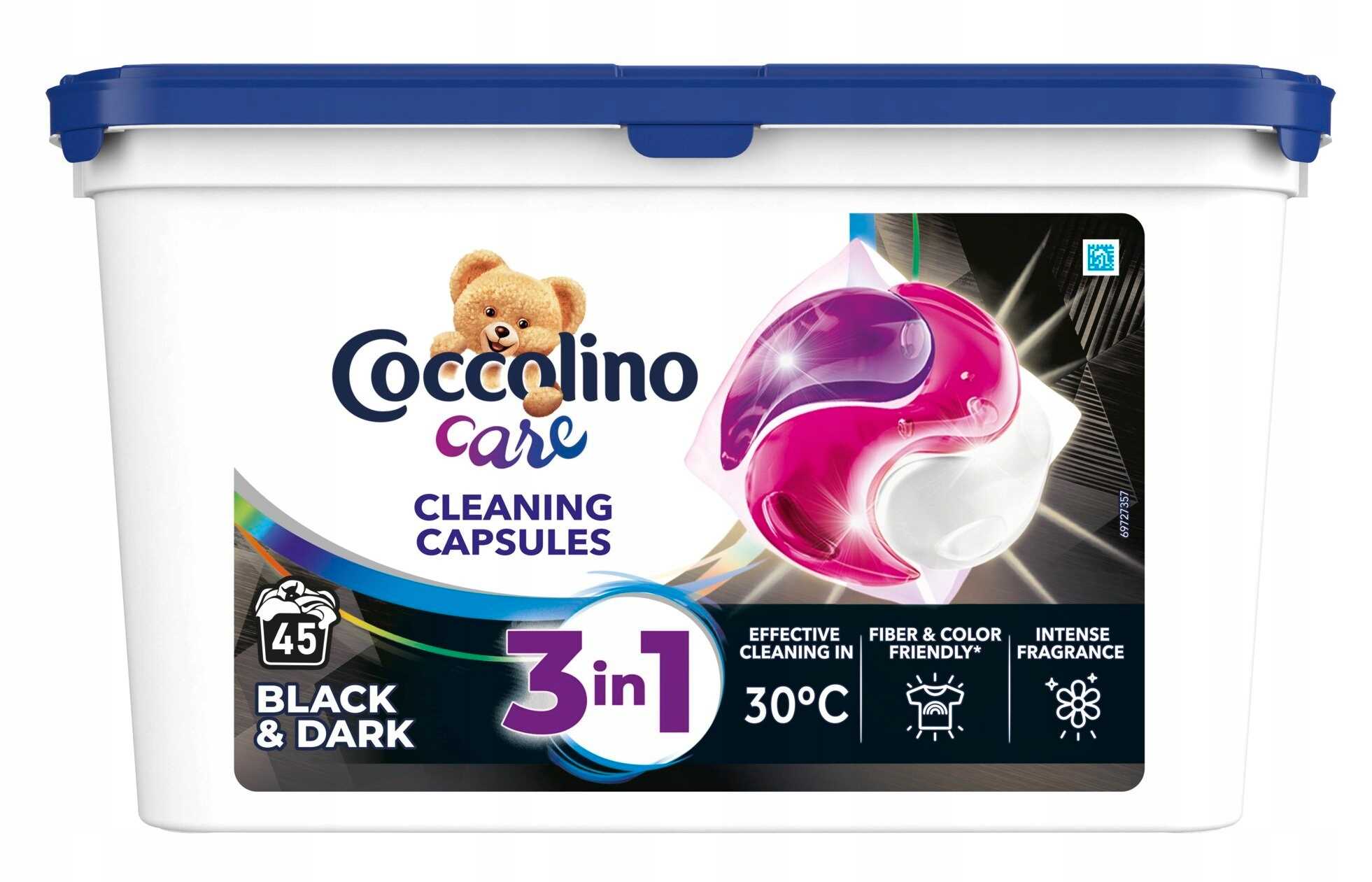 Coccolino Care Black Kapsułki 3w1 Do Prania Czarnych I Ciemnych Tkanin 45 P