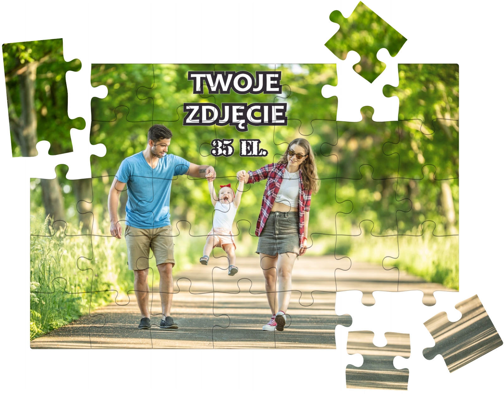 FOTO PUZZLE ZE ZDJECIA WŁASNYM NADRUKIEM PROJEKTEM Marka MS