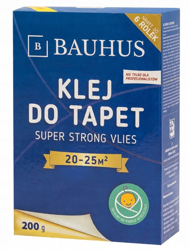 

Klej do Tapet uniwersalny fizelinie papier Bauhus