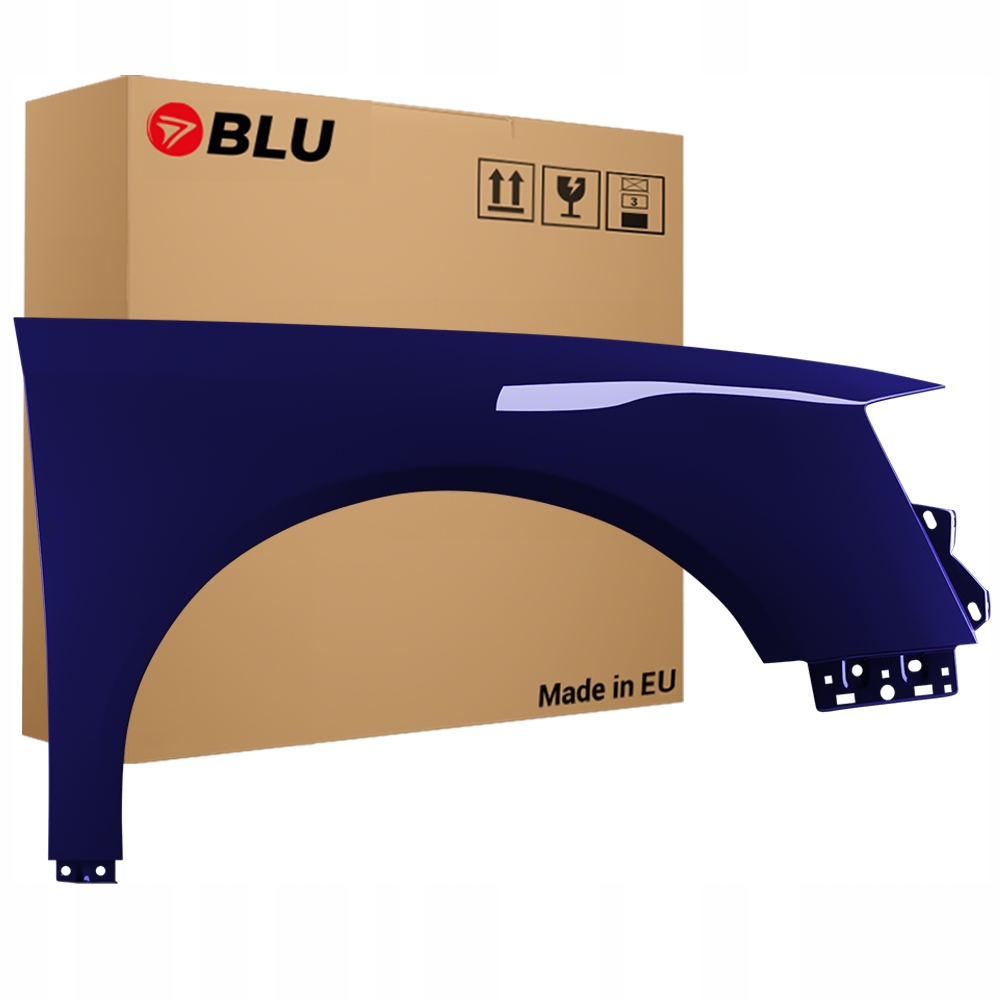 Blu Blatník Vw Passat B6 LA5E pravý modrý 05-10 přední pozink MaritimBlau