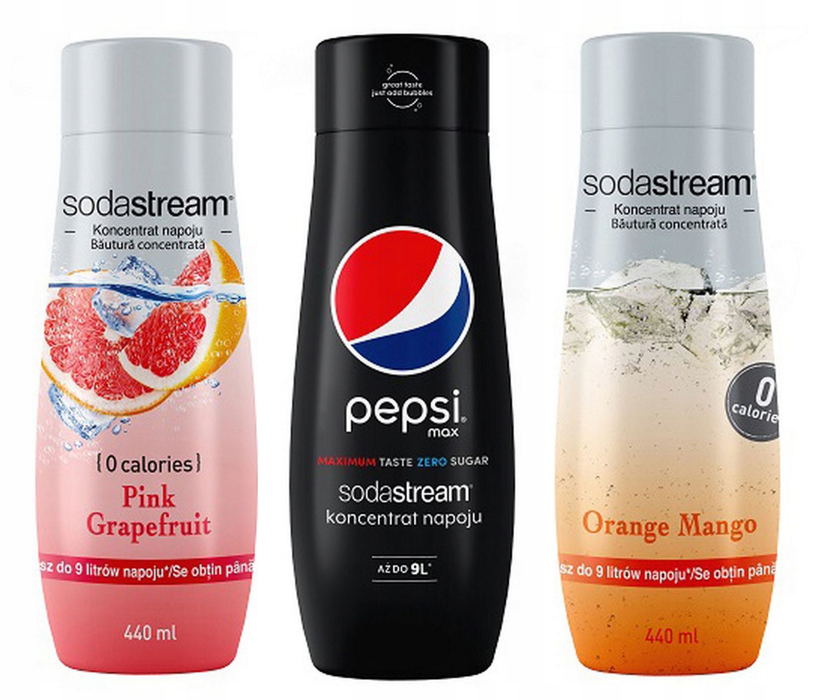 

Syrop x3 Bez Cukru SodaStream owoce Pepsi Max