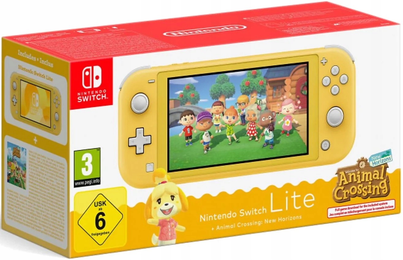 Nintendo Switch Lite Yellow Animal Crossing: New Horizons (NSH138)
