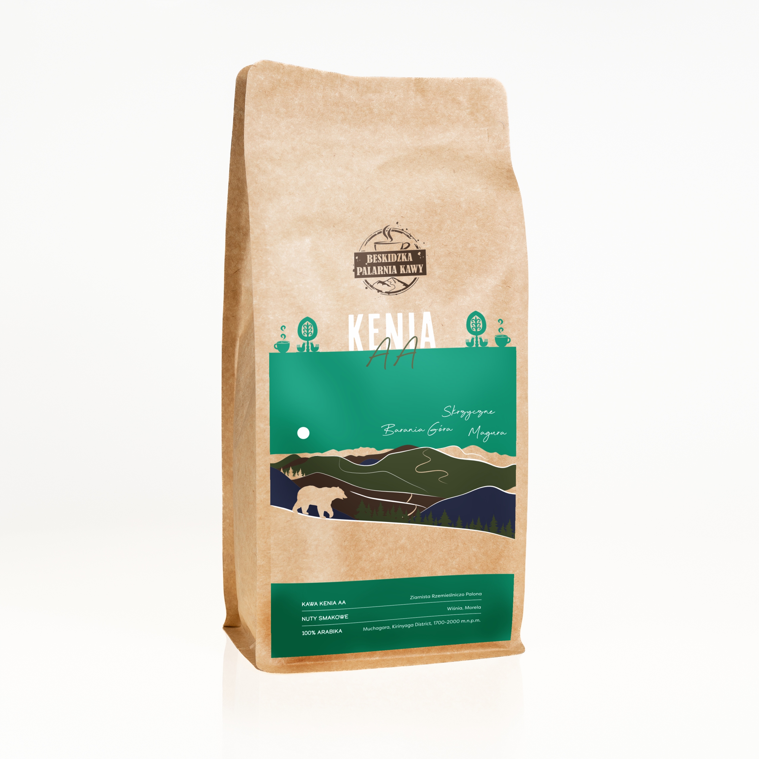 Levně Čerstvě Pražená Káva Zrnková Keňa Aa 1KG 100% Arabica Speciality