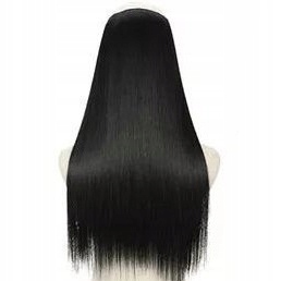 Flip-in Vlasy Na Vlasci Bez Sponek 40 CM Jako Přírodní Vlasec černý 1