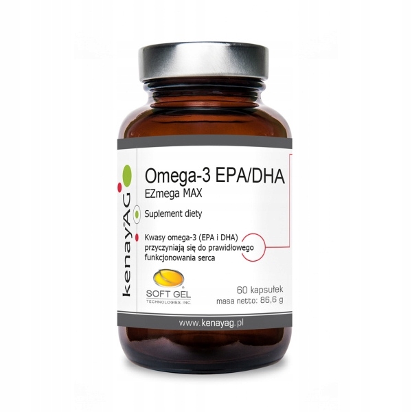 Kenay Omega-3 Epa/dha EZmega Max (60 kaps.)