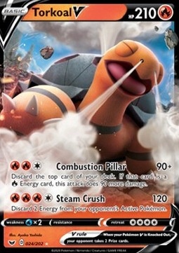 Karty Pokemon (ssh 024) Torkoal V
