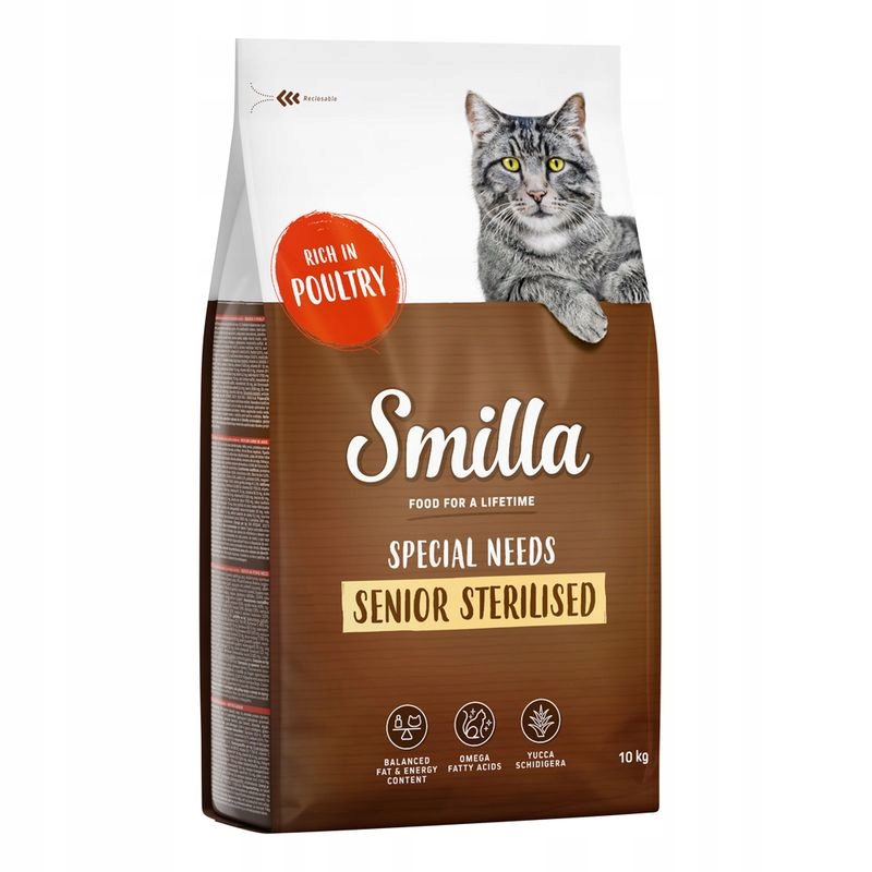 Smilla Senior Sterilised s drůbežím masem, 10 kg