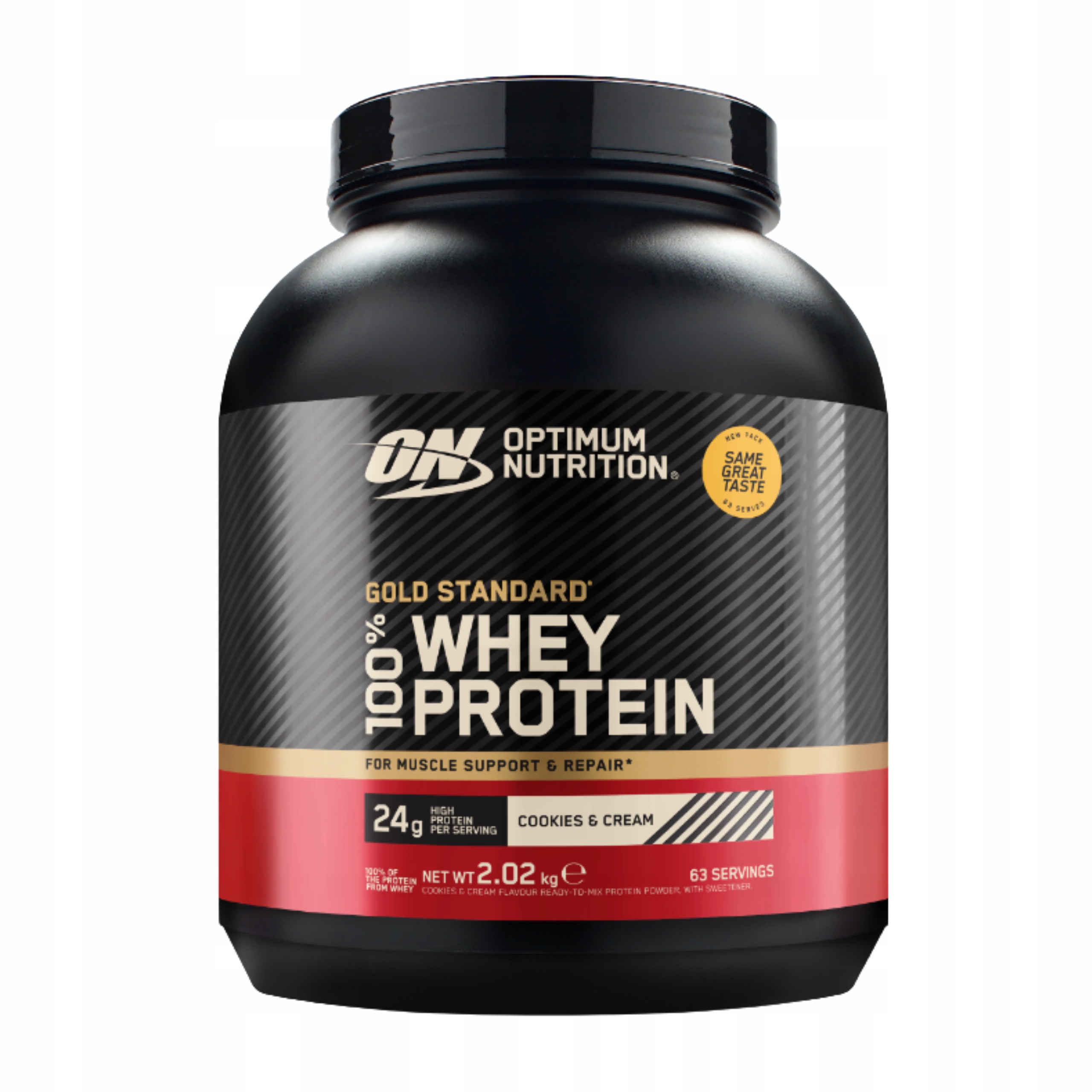 Optimum Nutrition Gold Standard Whey 2020 g Bílkoviny Sušenky Wpc Wpi 63p