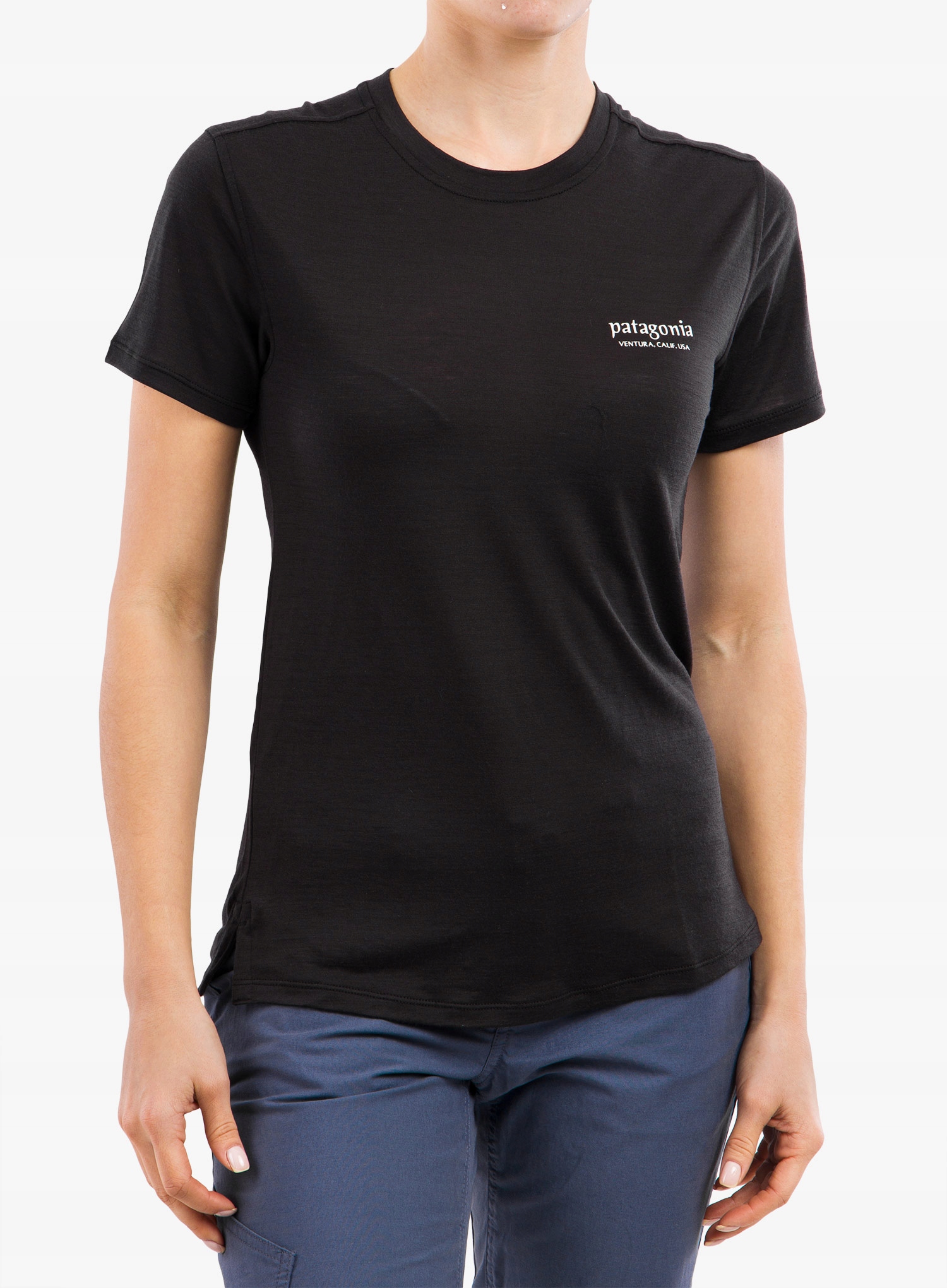 Dámská merinoová košile Patagonia Cap Cool Merino Graphic Shirt černá Xs