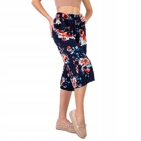 

6218 Blk/red Wzorzyste Damskie Spodnie 2XL/3XL
