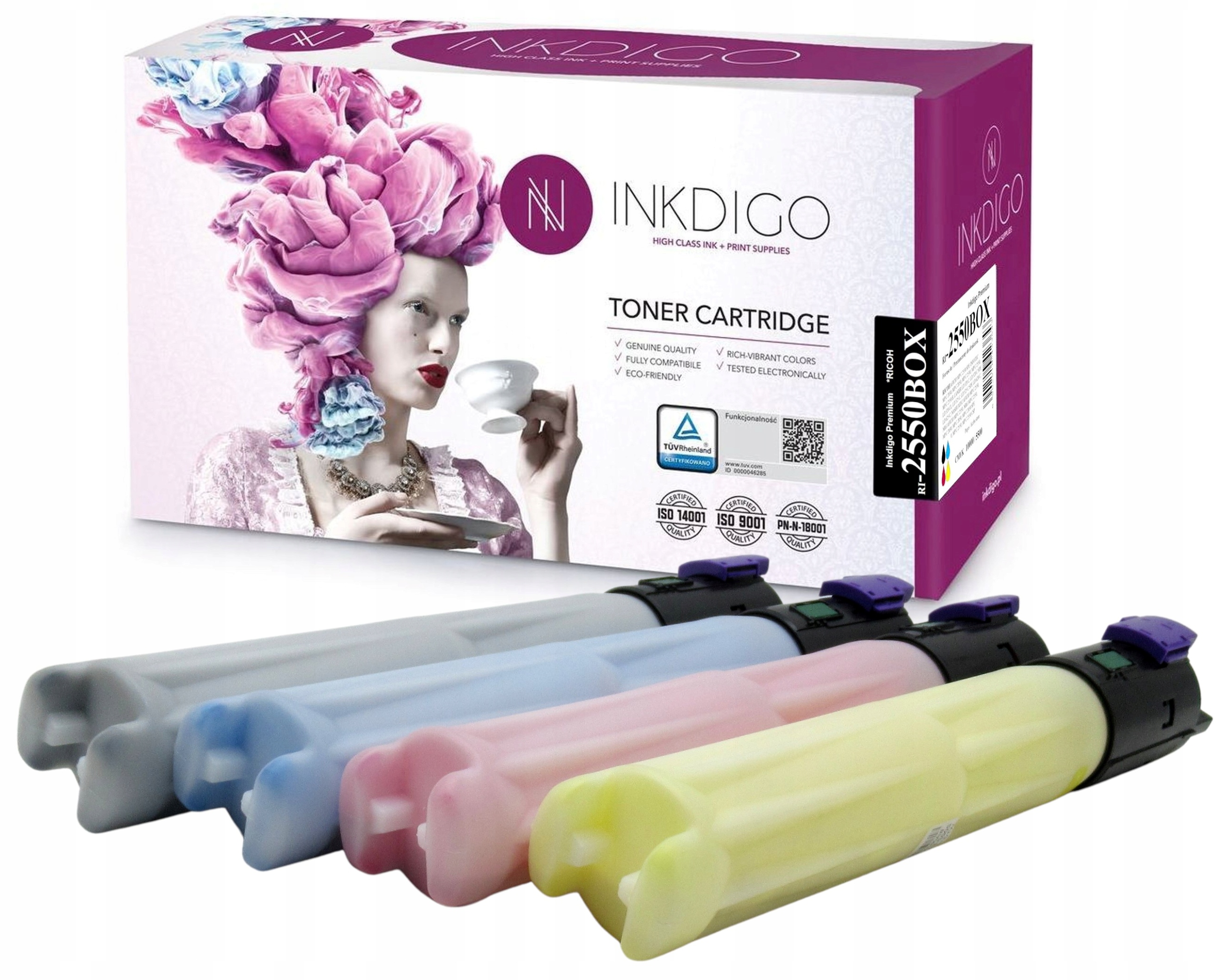 4x Náhradní díl pro Ricoh Mpc 2030 2050 2530 2550 Cmyk