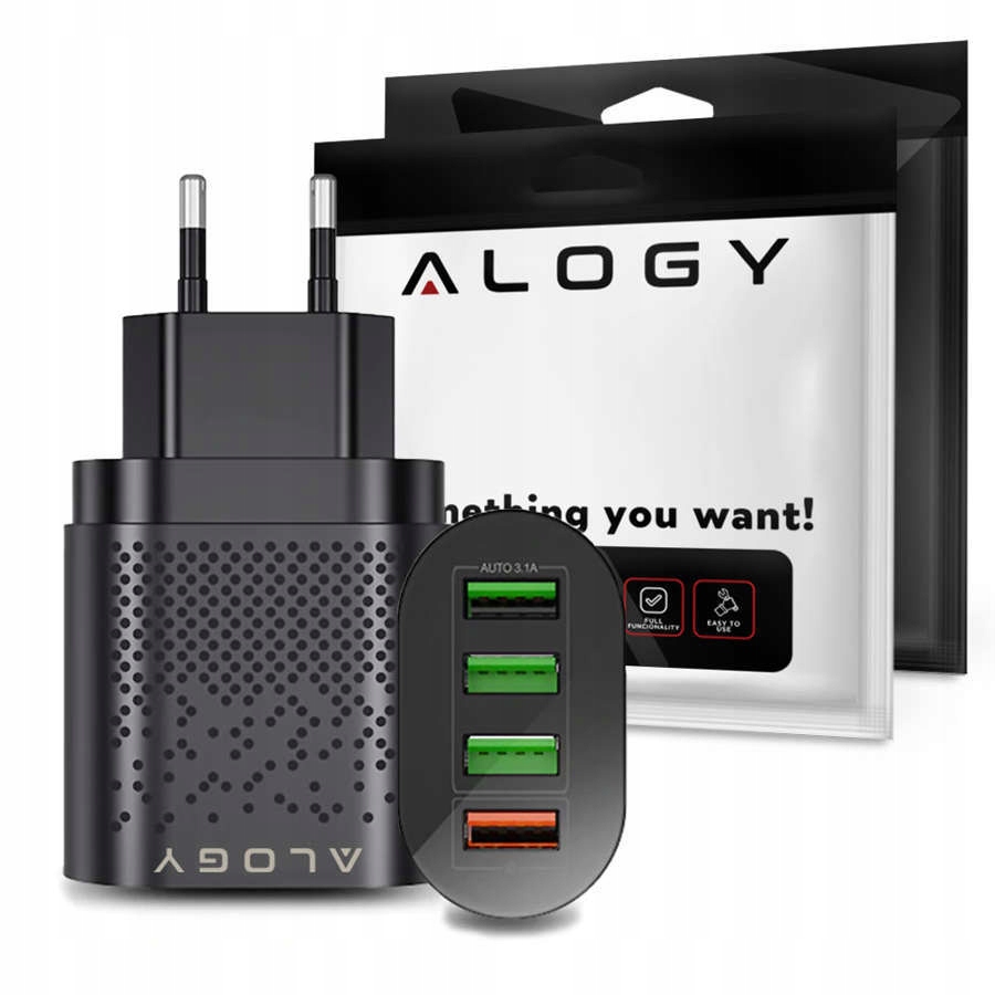 

Ładowarka Sieciowa 4x Usb Quick Charge Qc 3.0 48W