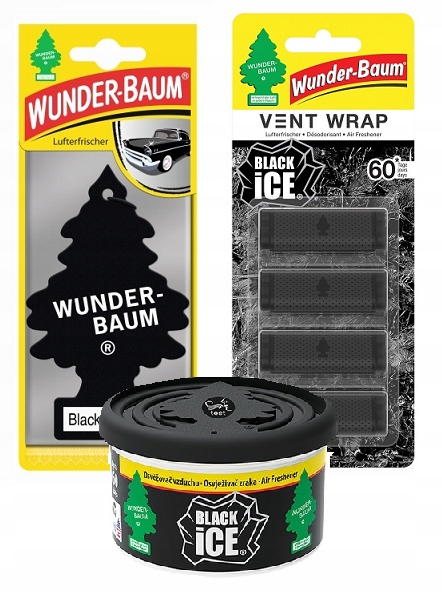 WUNDER BAUM BLACK ICE ZESTAW ZAPACHÓW DO AUTA Black Classic za 33