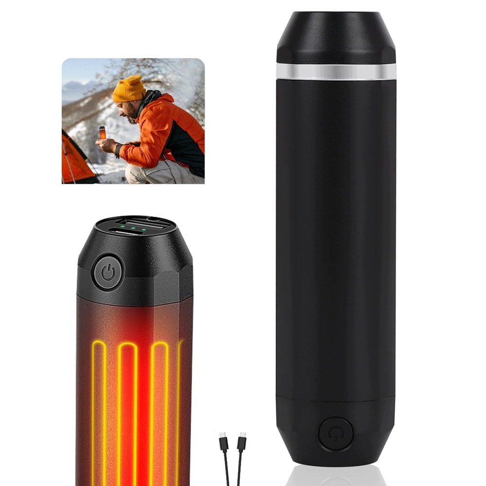 Zestaw 2 ogrzewaczy do rąk, ładowanych przez Usb, 3 ustawienia temperatury