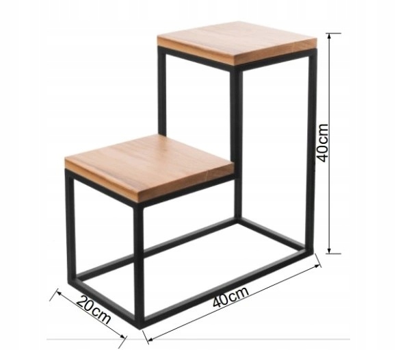 Kwietnik Sigma 40 cm metal Wysokość produktu 40 cm