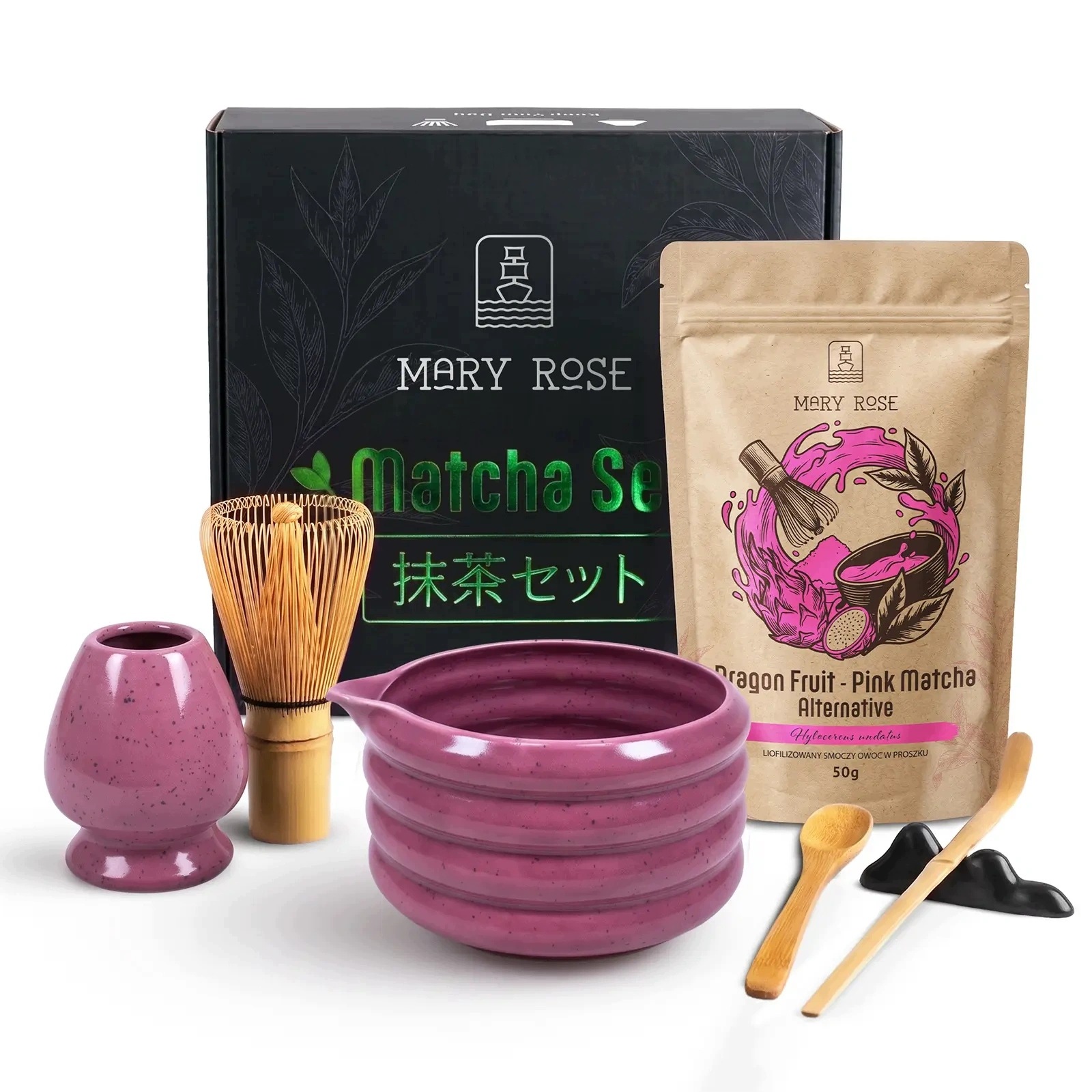 Dárková sada pro přípravu Pink Matcha Příslušenství pro Matchu
