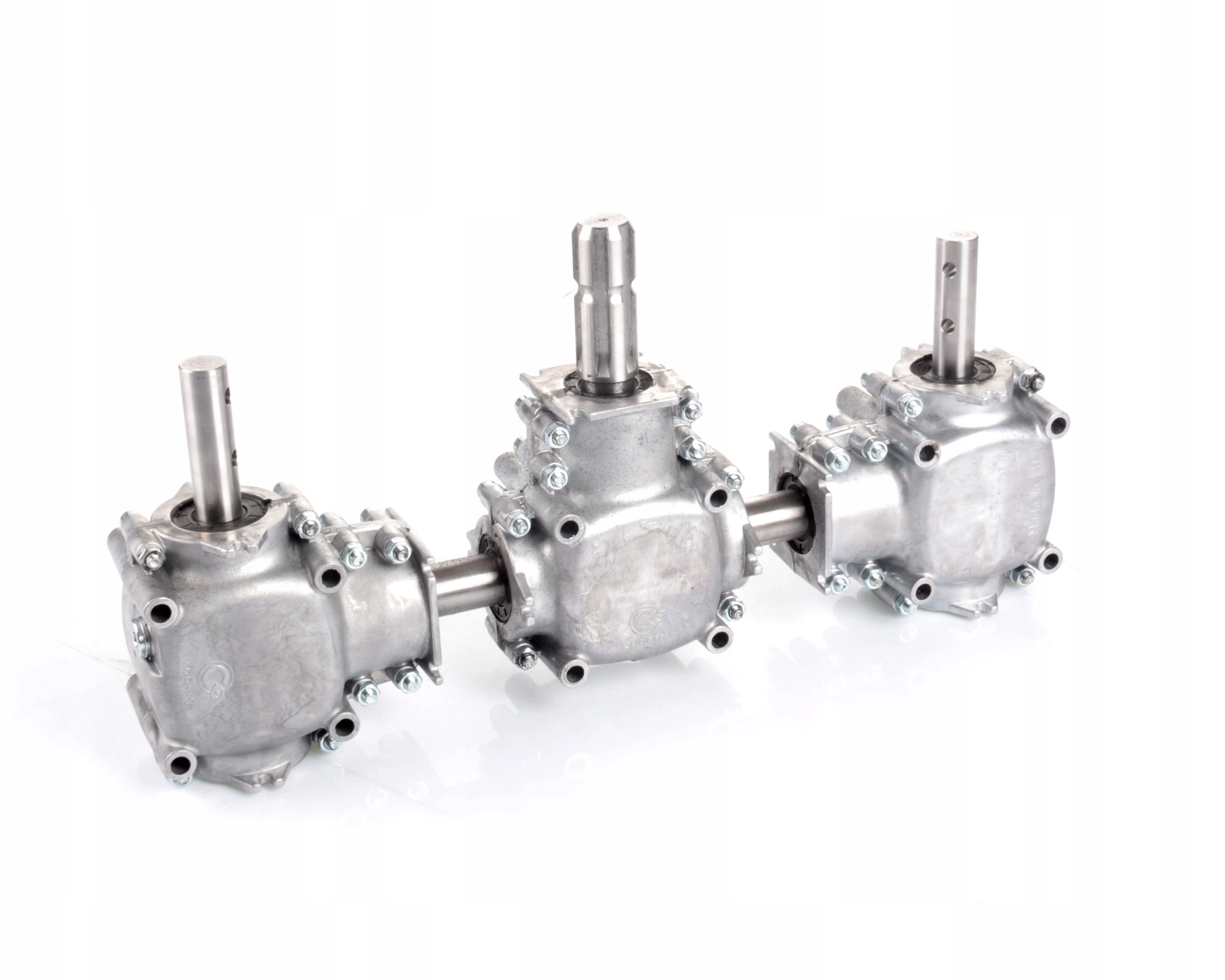 Převodovka pro rozmetadlo hnojiv, 3 převodovky, hliník