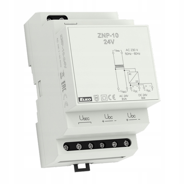 Elko Napájecí Zdroj 24 V, Nestabilizovaný, ZNP-10-24 V
