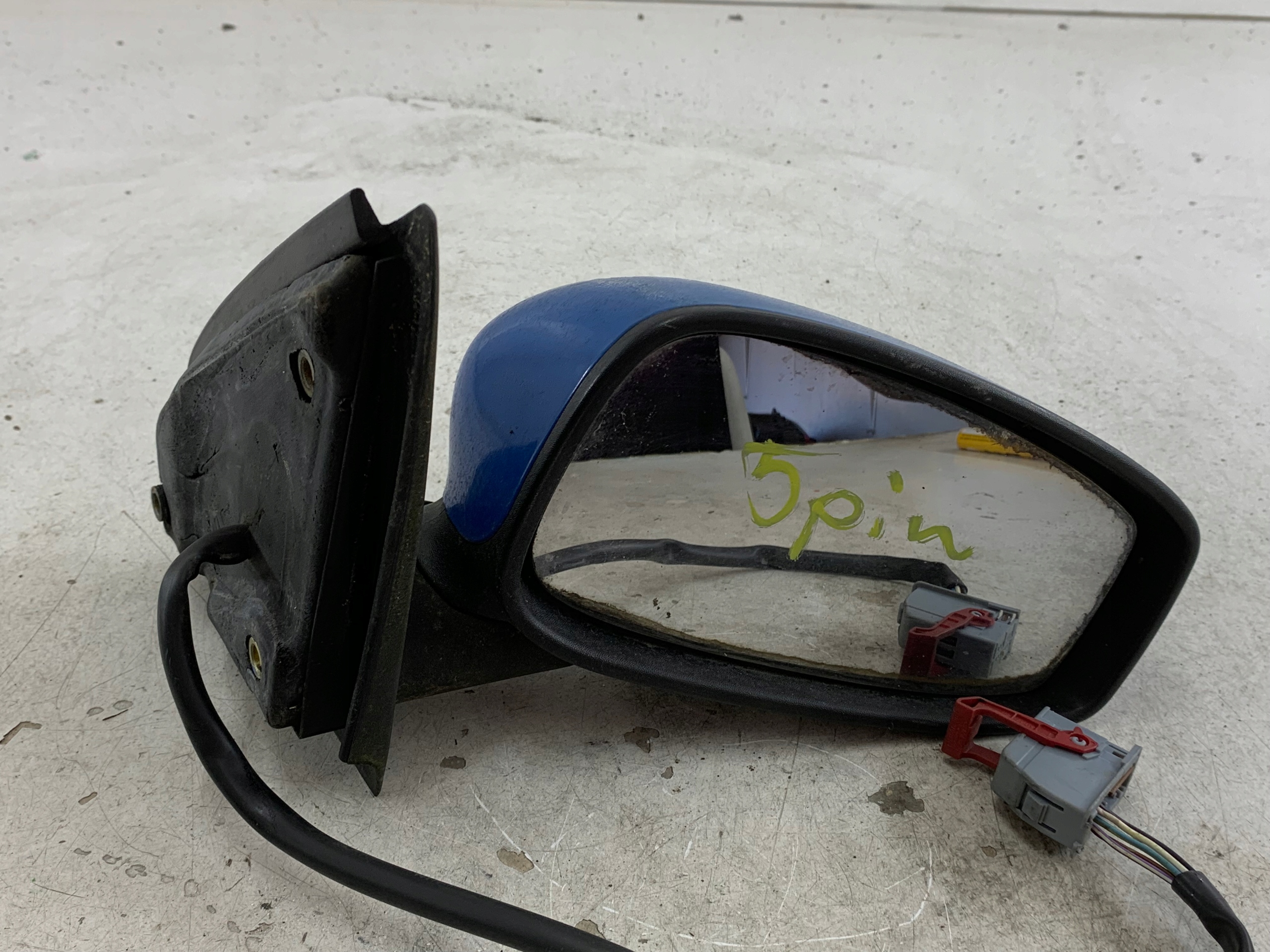 FIAT STILO mirror right blue 7 PIN