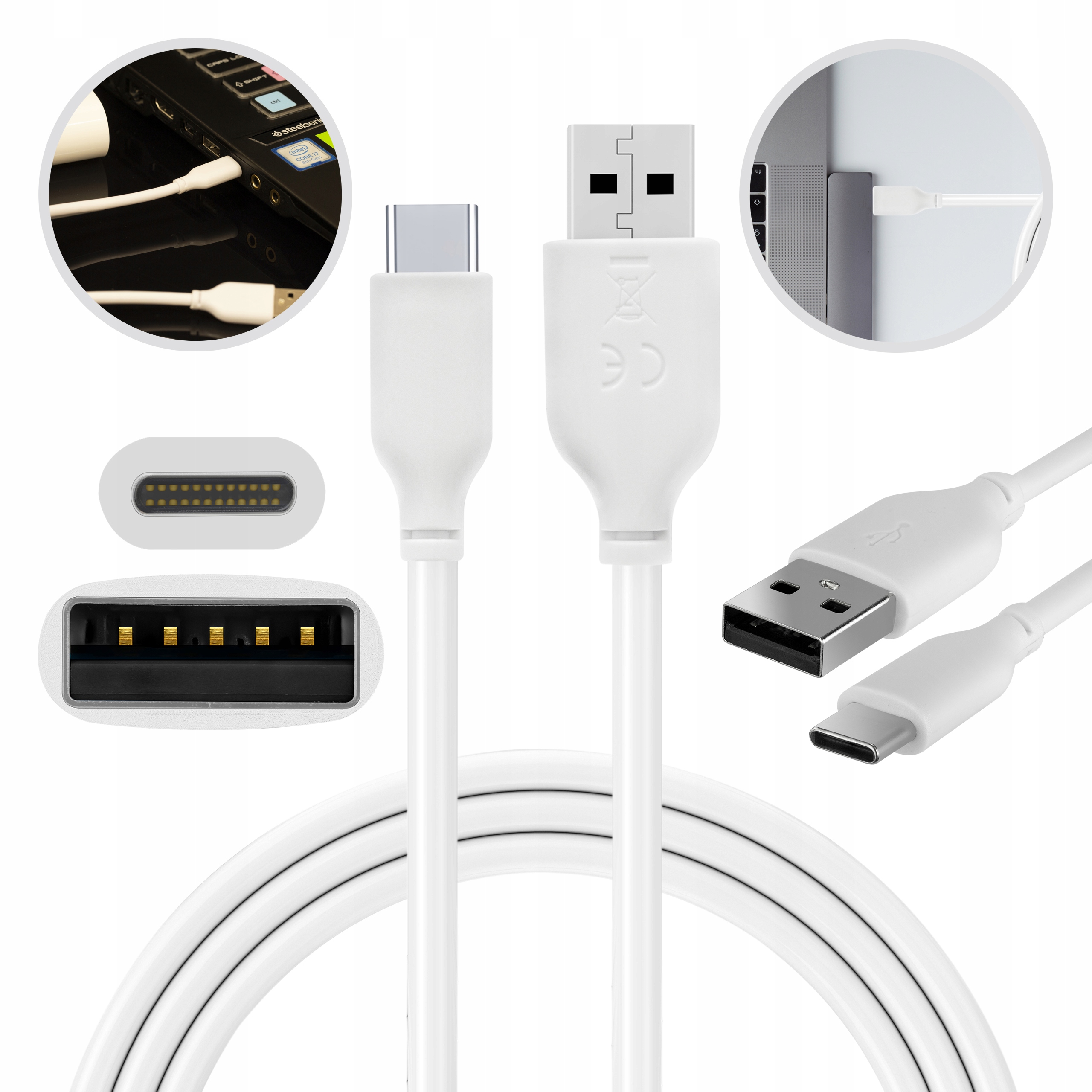 

Auda Kabel Usb-c typ-C Quick Charge Qc 3.0 3A 2m