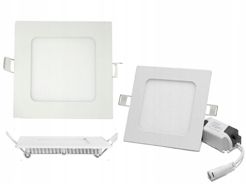 

Panel Halogen Led Eco Slim 6W Podtynkowy Kwadrat