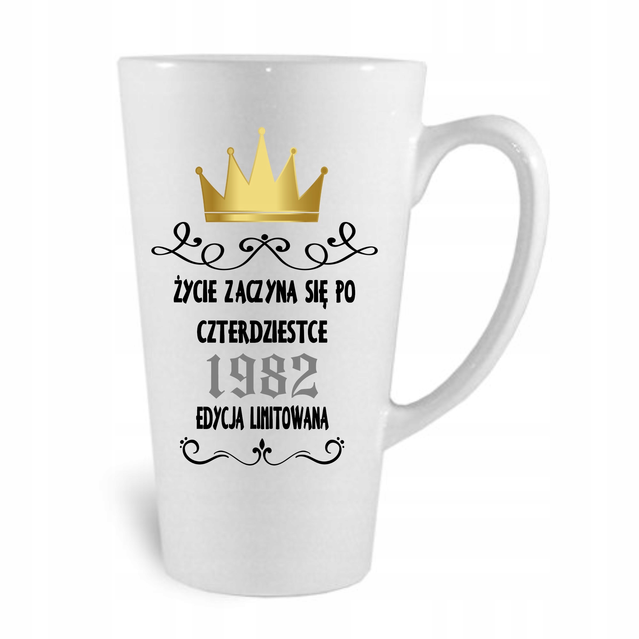 

Kubek latte 40-te urodziny
