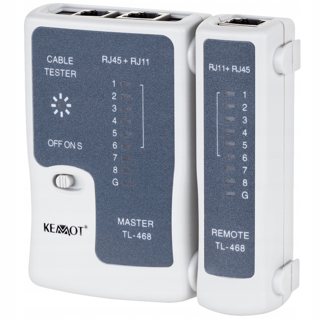 

Tester kabli sieć Lan RJ45 RJ11 skretka Ethernet