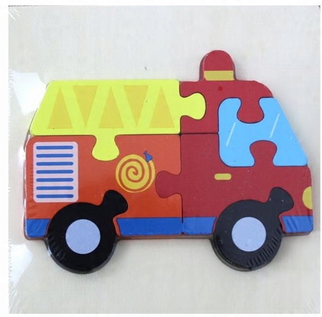 

Wóz Strażacki Drewniane Puzzle Na Tacce 7ELEMENTÓW