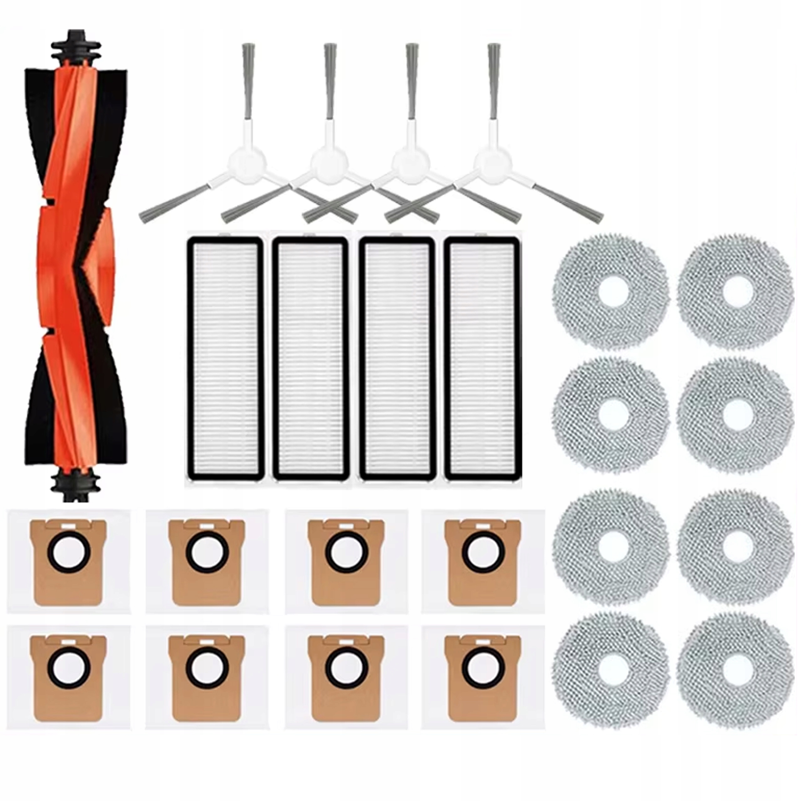 Zestaw do Xiaomi Robot Vacuum X10 X10+ X20+ Plus szczotki filtry worki mop