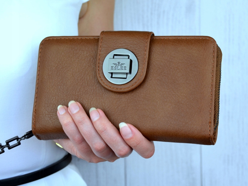 PORTFEL DAMSKI DUŻY TOREBKA PORTMONETKA PODWÓJNY Płeć kobieta