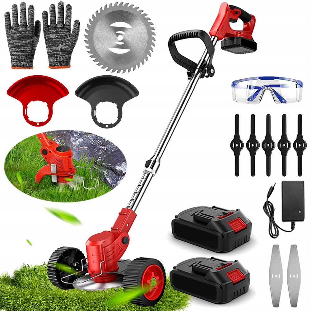 Aku Vyžínač Vyžínač Křovinořež, Trávy 650 W S 2X Bateriemi